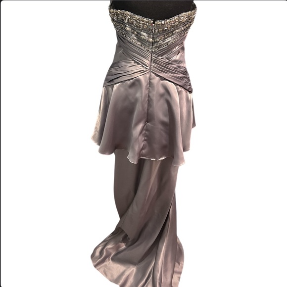 Stephen Yearick Gray Beaded Evening/Mother of the Bride Gown Size 12 - Picture 4 of 15